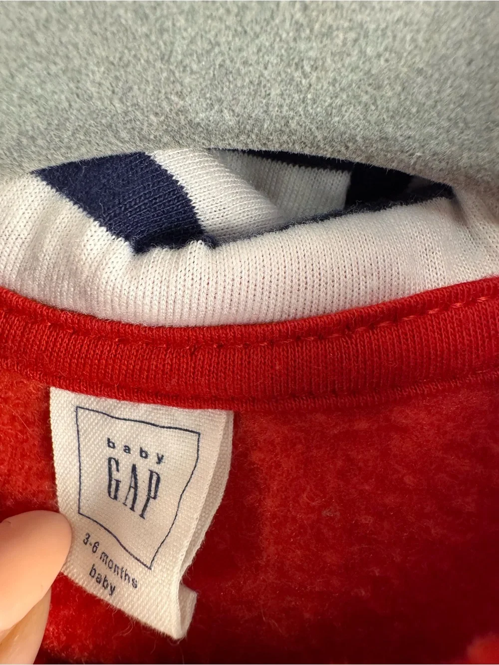 Baby Gap Logo Hooded Fleece One-Piece